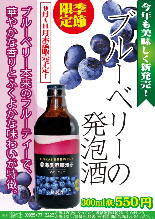 ブルーベリー発泡酒売店22